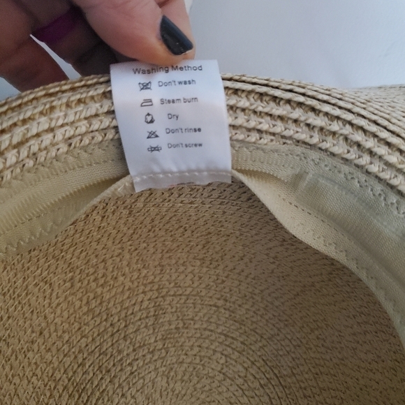 BEACH Style Hat with Brown Braided Detail - Picture 5 of 5